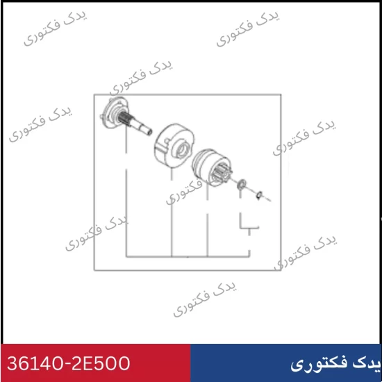 361402E500 كلاچ استارت هیوندای